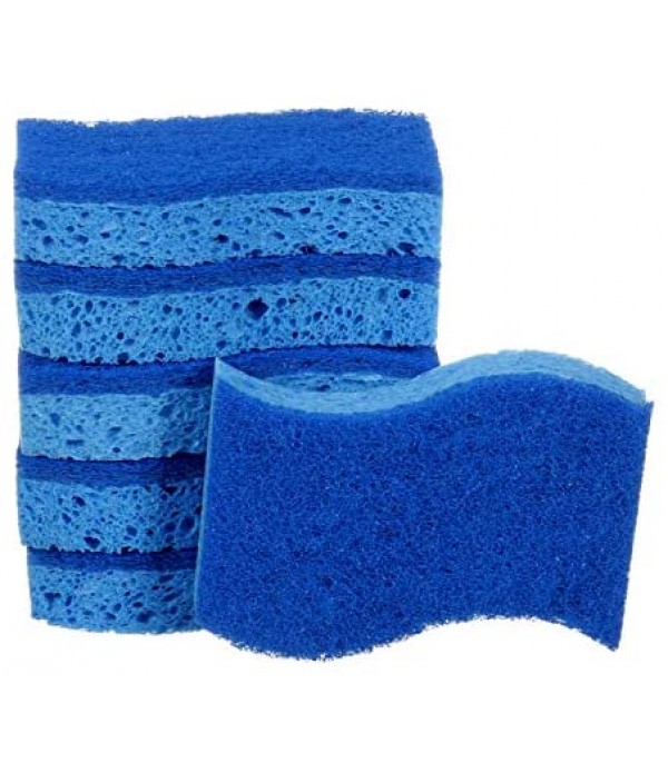 Scotch-Brite Non-Scratch Scrub Sponges, 6 Scrub Sponges, Lasts 50% Longer than the Leading National Value Brand