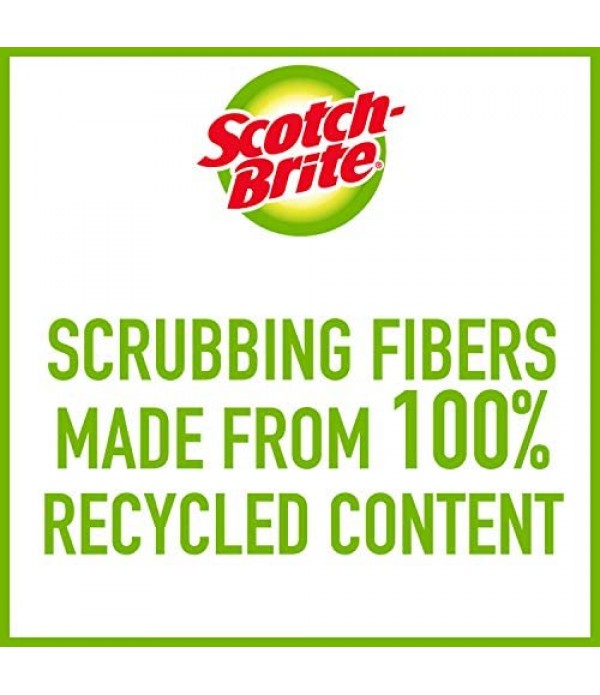 Scotch-Brite Non-Scratch Scrub Sponges, 6 Scrub Sponges, Lasts 50% Longer than the Leading National Value Brand