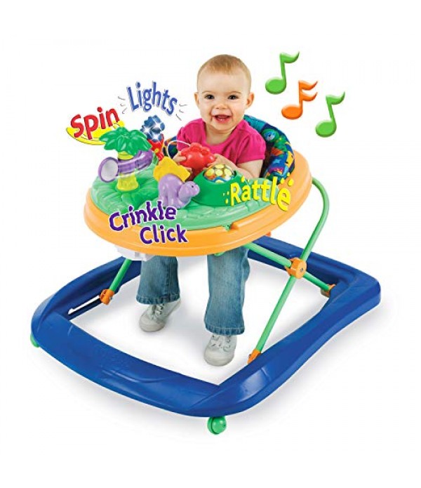 Safety 1st Dino Sounds 'n Lights Discovery Baby Walker with Activity Tray