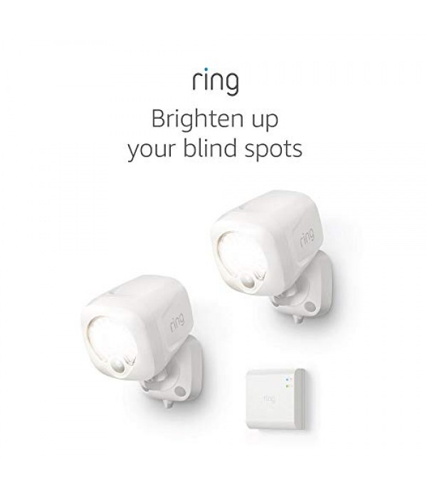 Ring Smart Lighting – Spotlight, Battery-Powered, Outdoor Motion-Sensor Security Light, Black (Ring Bridge required)