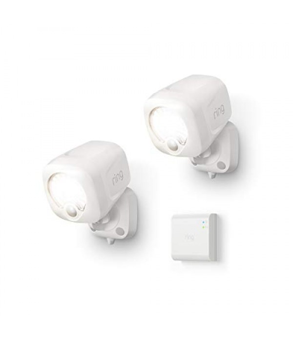 Ring Smart Lighting – Spotlight, Battery-Powered, Outdoor Motion-Sensor Security Light, Black (Ring Bridge required)
