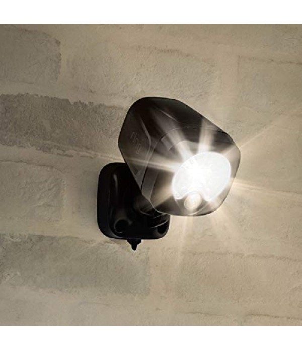 Ring Smart Lighting – Spotlight, Battery-Powered, Outdoor Motion-Sensor Security Light, Black (Ring Bridge required)