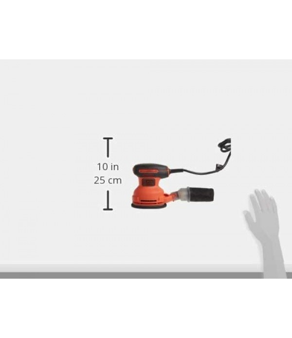 BLACK+DECKER Random Orbit Sander, 5-Inch (BDERO100)