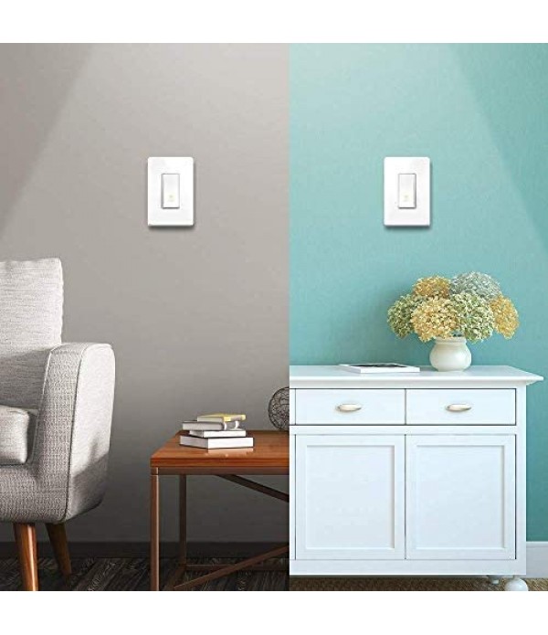 Kasa Smart (HS200) Light Switch by TP-Link, Single Pole, Needs Neutral Wire, 2.4Ghz WiFi Light Switch Works with Alexa and Google Assistant, UL Certified, 1-Pack, White