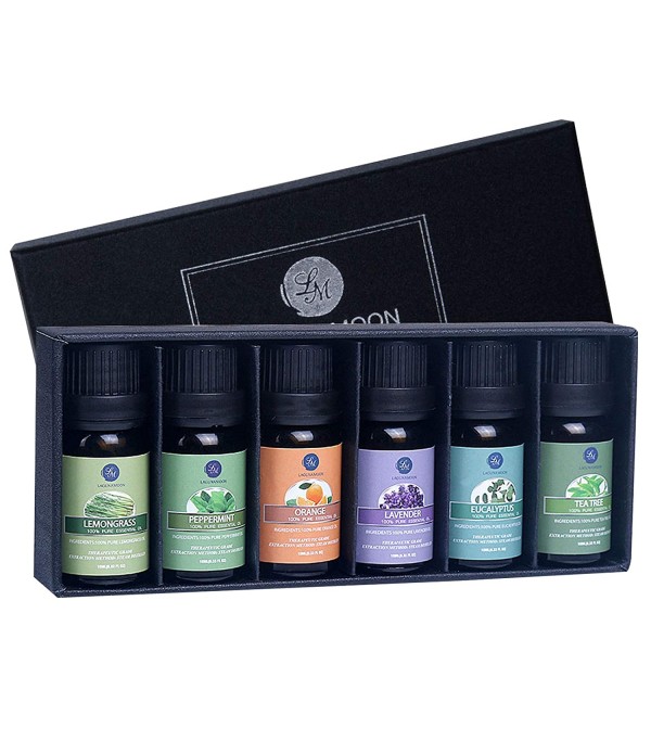 Lagunamoon Essential Oils Top 6 Gift Set Pure Esse...