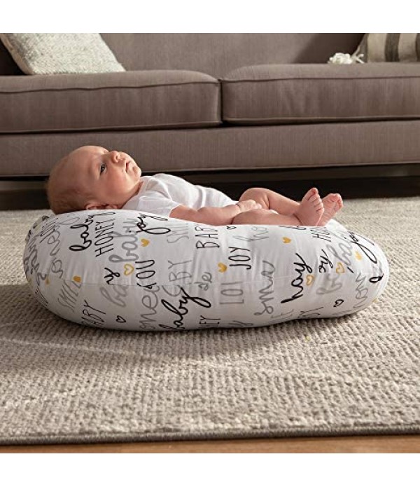 Boppy Original Newborn Lounger, Hello Baby Black and Gold