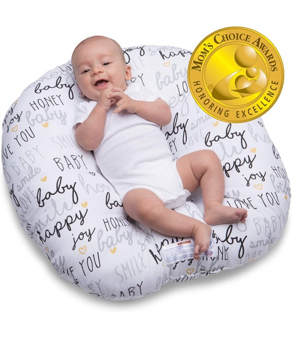 Boppy Original Newborn Lounger, Hello Baby Black a...