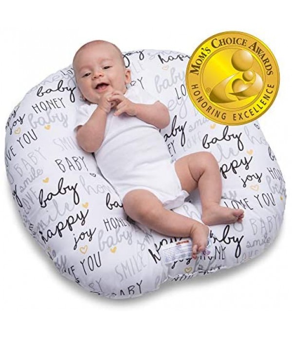 Boppy Original Newborn Lounger, Hello Baby Black and Gold
