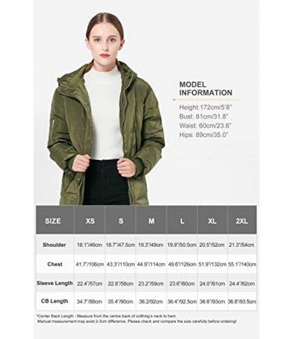 Orolay Women's Thicken Plus Size Down Jacket Hooded Coat