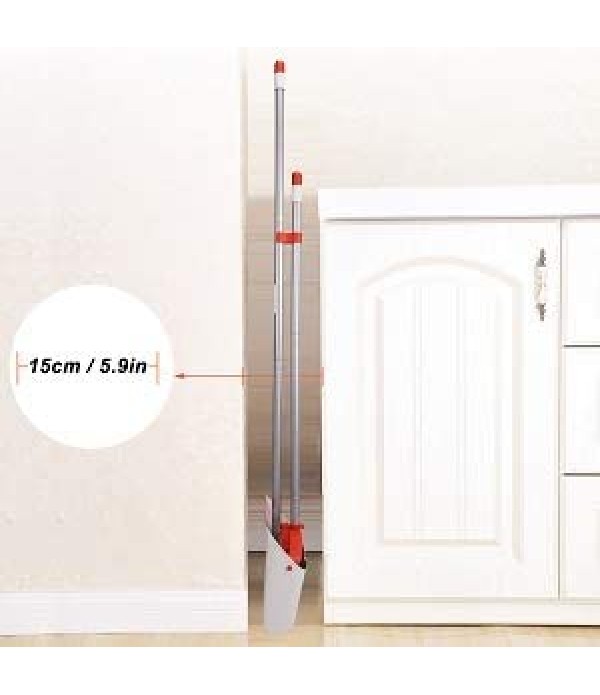 Broom and Dustpan/Broom with Dustpan Combo Set,Standing Dustpan Dust Pan with Long Handle 40"/52" for Home Kitchen Room Office Lobby Indoor Floor Cleaning Broom Dustpan Set Upright