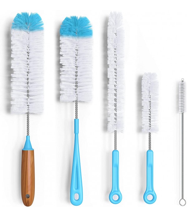 Bottle Brush Cleaner 5 Pack - Long Water Bottle an...