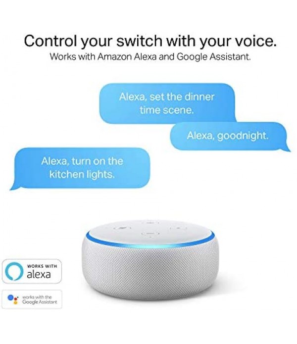Kasa Smart Dimmer Switch by TP-Link, Single Pole, Needs Neutral Wire, WiFi Light Switch for LED Lights, Works with Alexa and Google Assistant, UL Certified, 3-Pack(HS220P3)