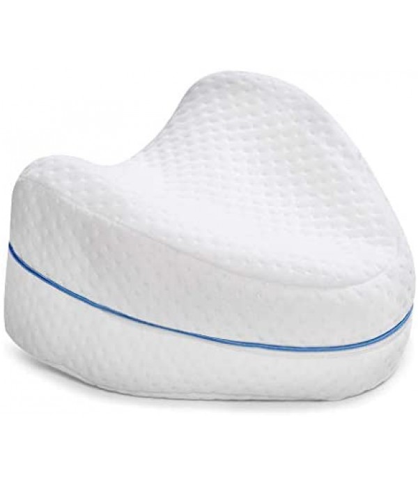 Contour Legacy Legacy Leg & Knee Foam Support Pillow - Soothing Pain Relief for Sciatica, Back, Hips, Knees, Joints & Pregnancy - As Seen on TV (Leg Pillow Only, Ventilated Memory Foam)