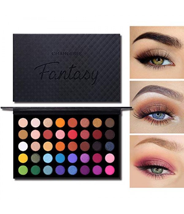 CHANGEABLE Pro Eyeshadow Palette Matte Shimmer Glitter Make Up Eyeshadow Palette Pigmented Eye Shadow Powder Natural Colors Long Lasting Waterproof Makeup Pallet Holiday Eye Shadows