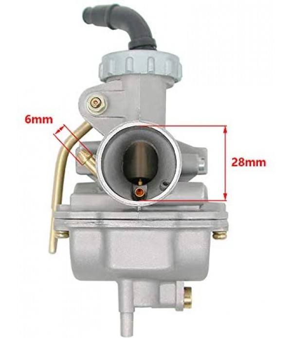 PZ20 Carburetor for Kazuma Baja 50cc 70cc 90cc 110cc 125cc TaoTao 110B NST SunL Chinese Quad 4 Stroke ATV 4 Wheeler Go Kart Dirt Bike Honda CRF50F XL75 CRF80F XR50R with Air Fuel Filter