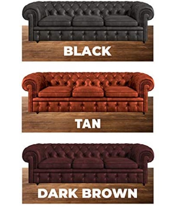 Dark Brown Leather Recoloring Balm - Leather Repair Kits for Couches - Leather Restorer for Couches Brown Car Seat, Boots - Cream Leather Repair for Upholstery - Refurbishing Dark Brown Leather Dye