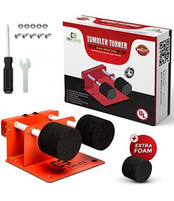 Craft Evolved - Cup Turner Tumbler - Turner Machine - Cup Spinner - DIY Craft Kit