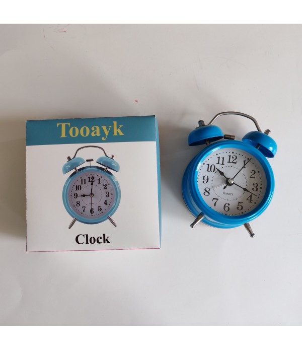 Tooayk Clocks Alarm Clock Twin Bell Alarm Clock, L...
