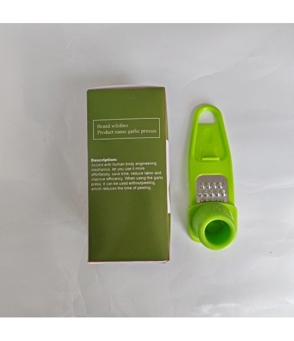 wfofmo Garlic Presses Rust Proof & Dishwasher Safe Professional Garlic Mincer Tool - Easy-Squeeze, Easy-Clean With Soft, Ergonomic Handle