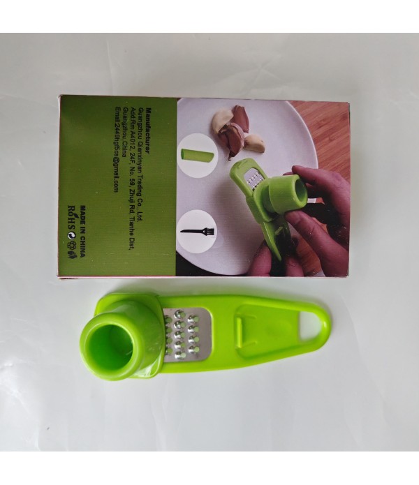 wfofmo Garlic Presses Rust Proof & Dishwasher Safe Professional Garlic Mincer Tool - Easy-Squeeze, Easy-Clean With Soft, Ergonomic Handle