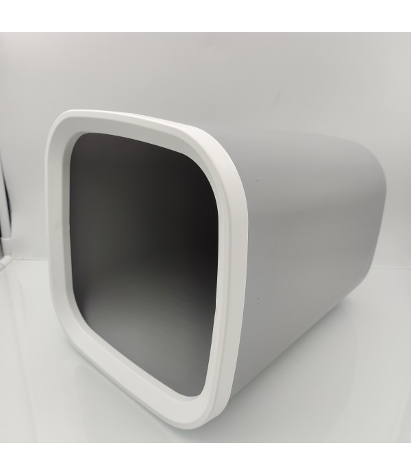 yilyih Trash Cans for Household Purposes Plastic Trash Can Gray