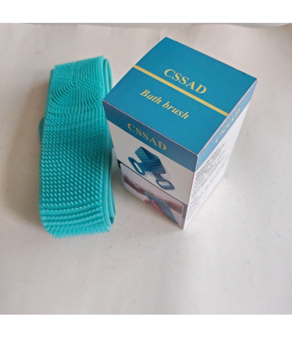 CSSAD Exfoliating Back Scrubber with Handles, Double-Sided Back Exfoliator Body Scrub Towel, Exfoliating Washcloth Bath Tool for Use in Shower