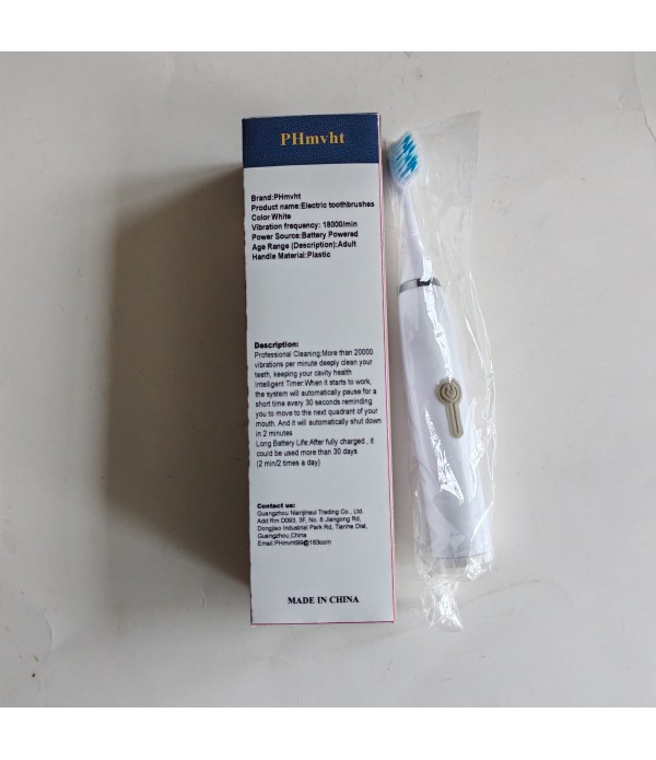 PHmvht Electric Toothbrushes Rechargeable Electric Power Toothbrush White