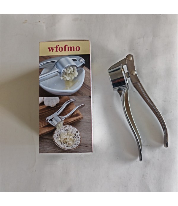 wfofmo Garlic Presses Rust Proof & Dishwasher Safe Professional Garlic Mincer Tool - Easy-Squeeze, Easy-Clean With Soft, Ergonomic Handle
