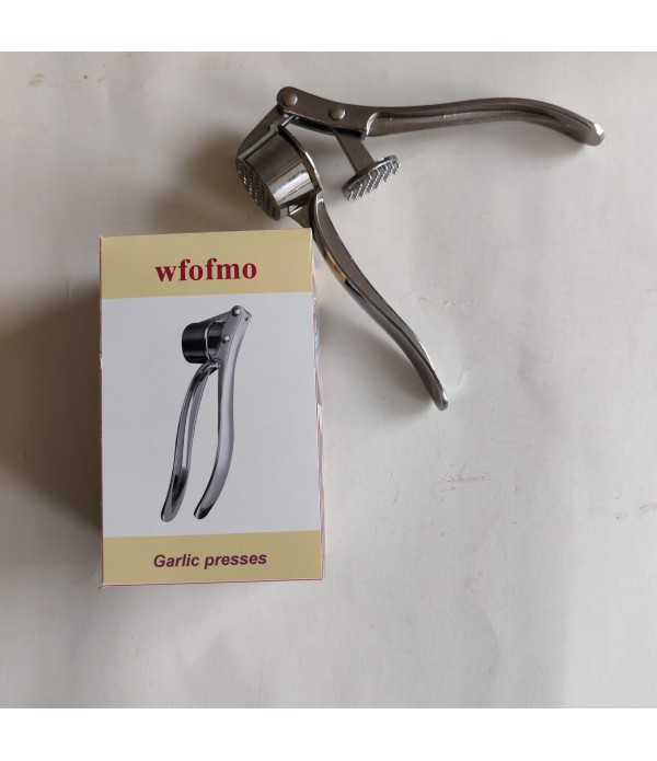 wfofmo Garlic Presses Rust Proof & Dishwasher Safe Professional Garlic Mincer Tool - Easy-Squeeze, Easy-Clean With Soft, Ergonomic Handle