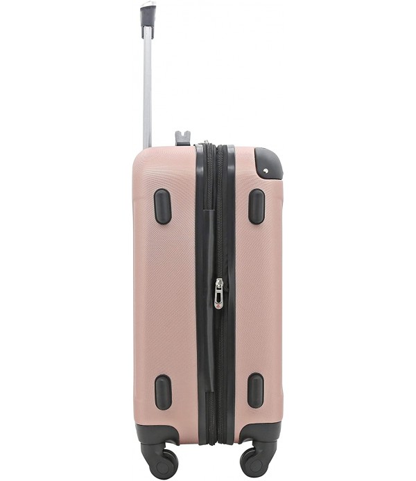 Travelers Club 20" Chicago Expandable Spinner Carry-On Luggage, Rose Gold