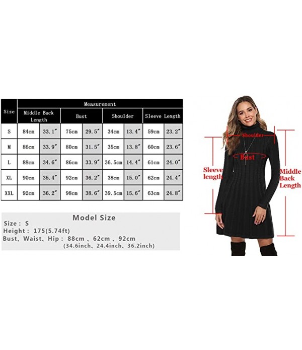 OLRAIN Womens New Plaids Irregular Hem Casual Shirt Dress